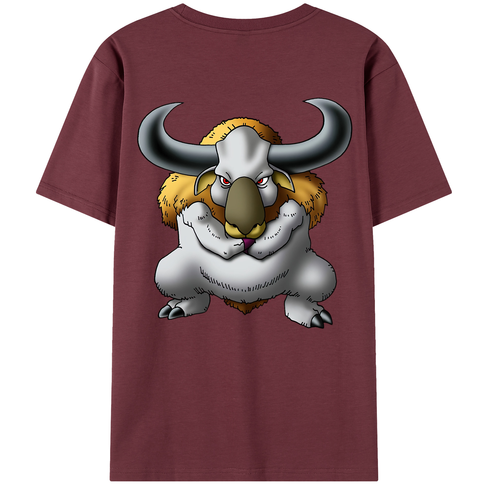 （画像用） ドラゴンクエスト Doragon Kuesuto Dragon Quest 綿100％半袖Tシャツ（背面プリント）